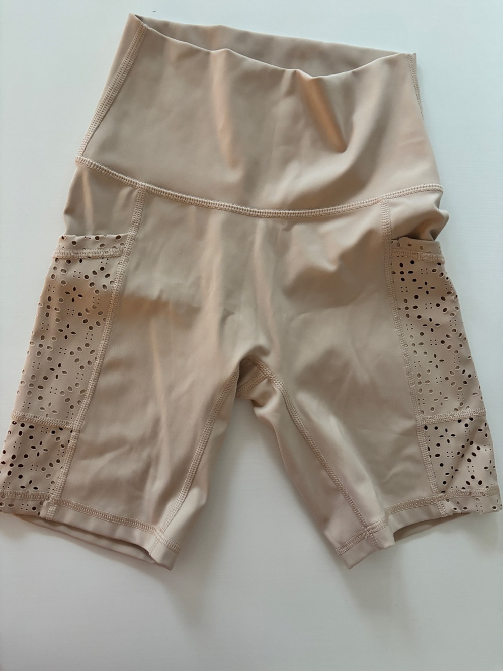 aerie Soft Nude Ribbed Sports shorts
